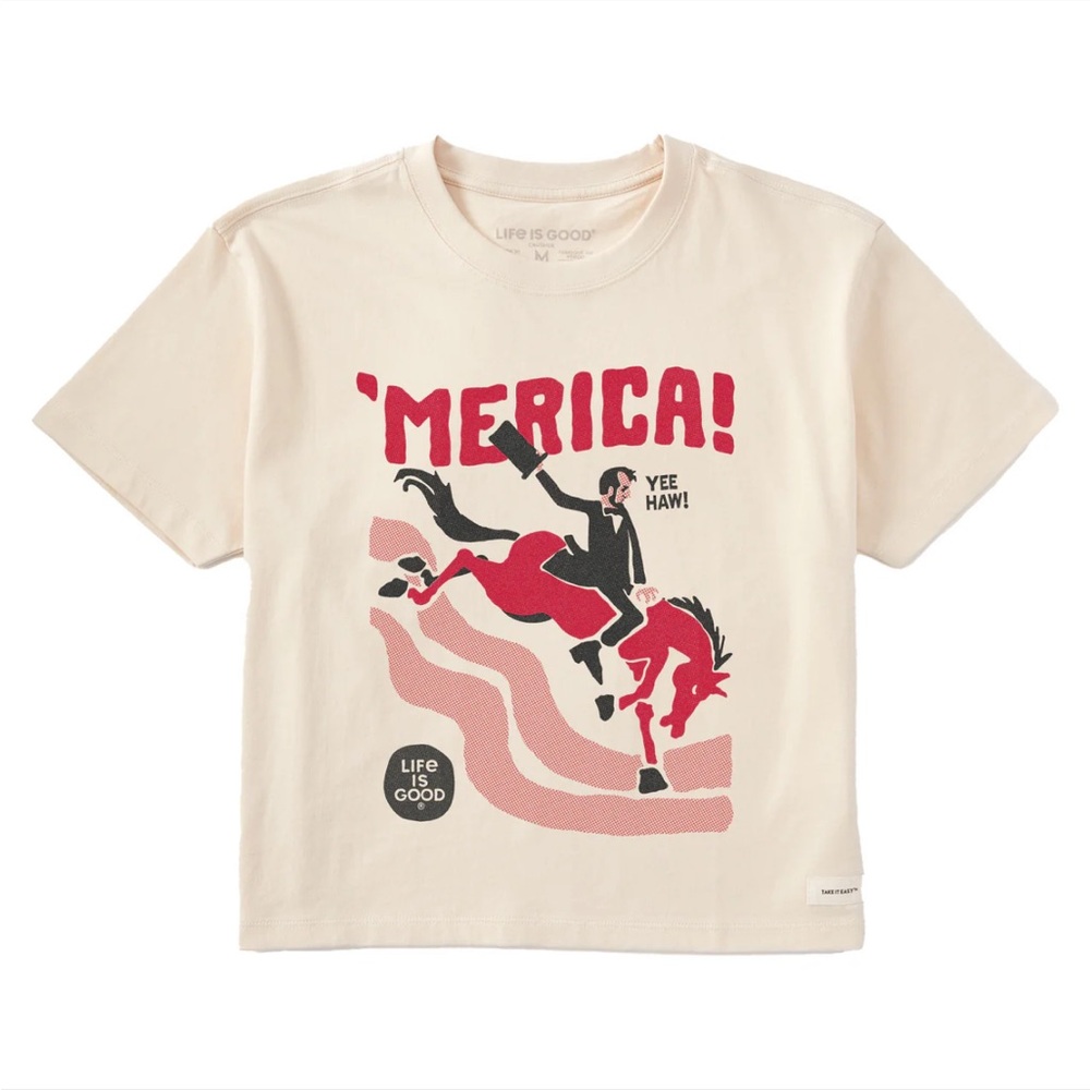Women's Abemerica Short Sleeve Crusher Boxy Tee